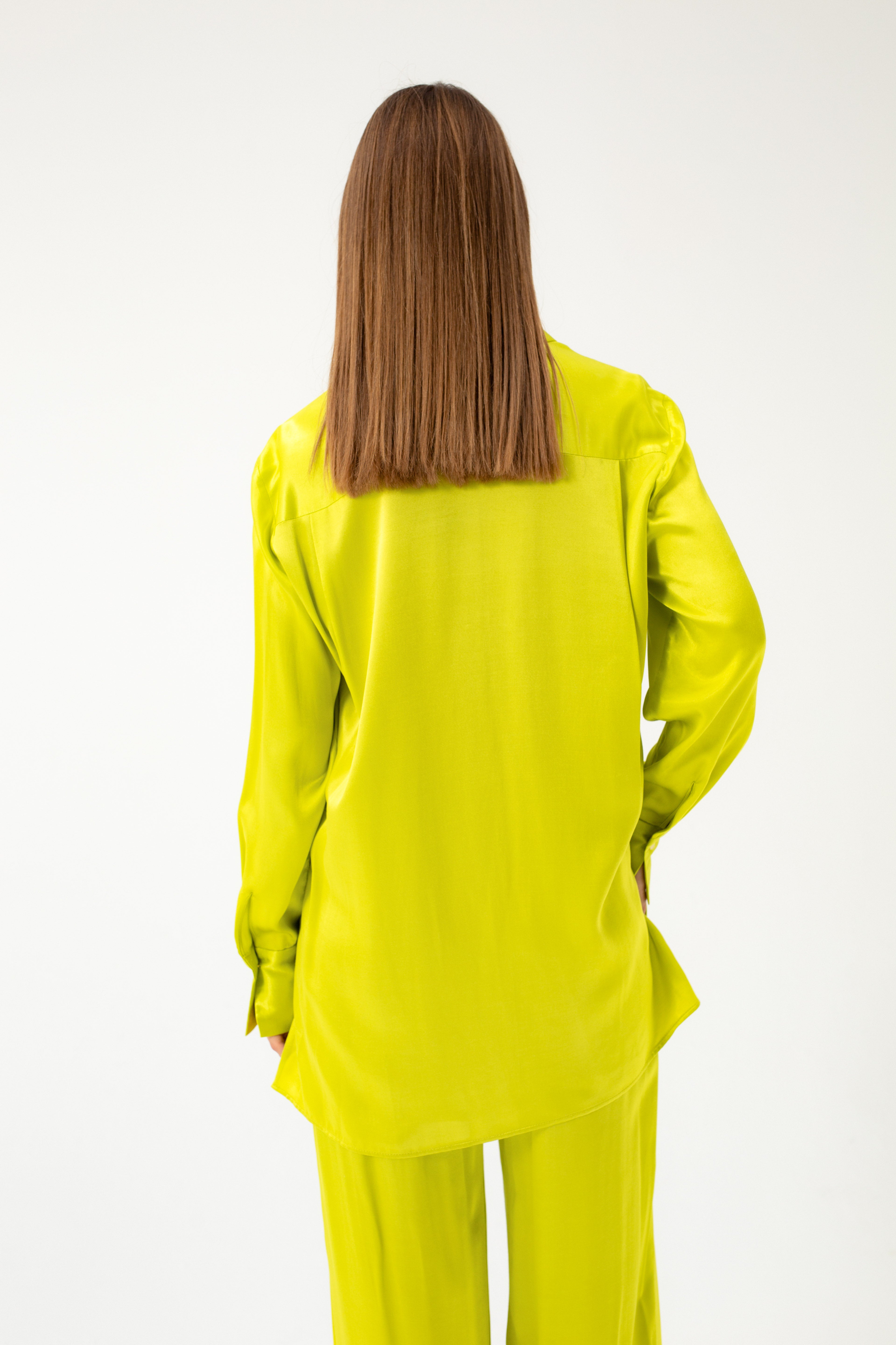 LONG SHIRT IN LIME