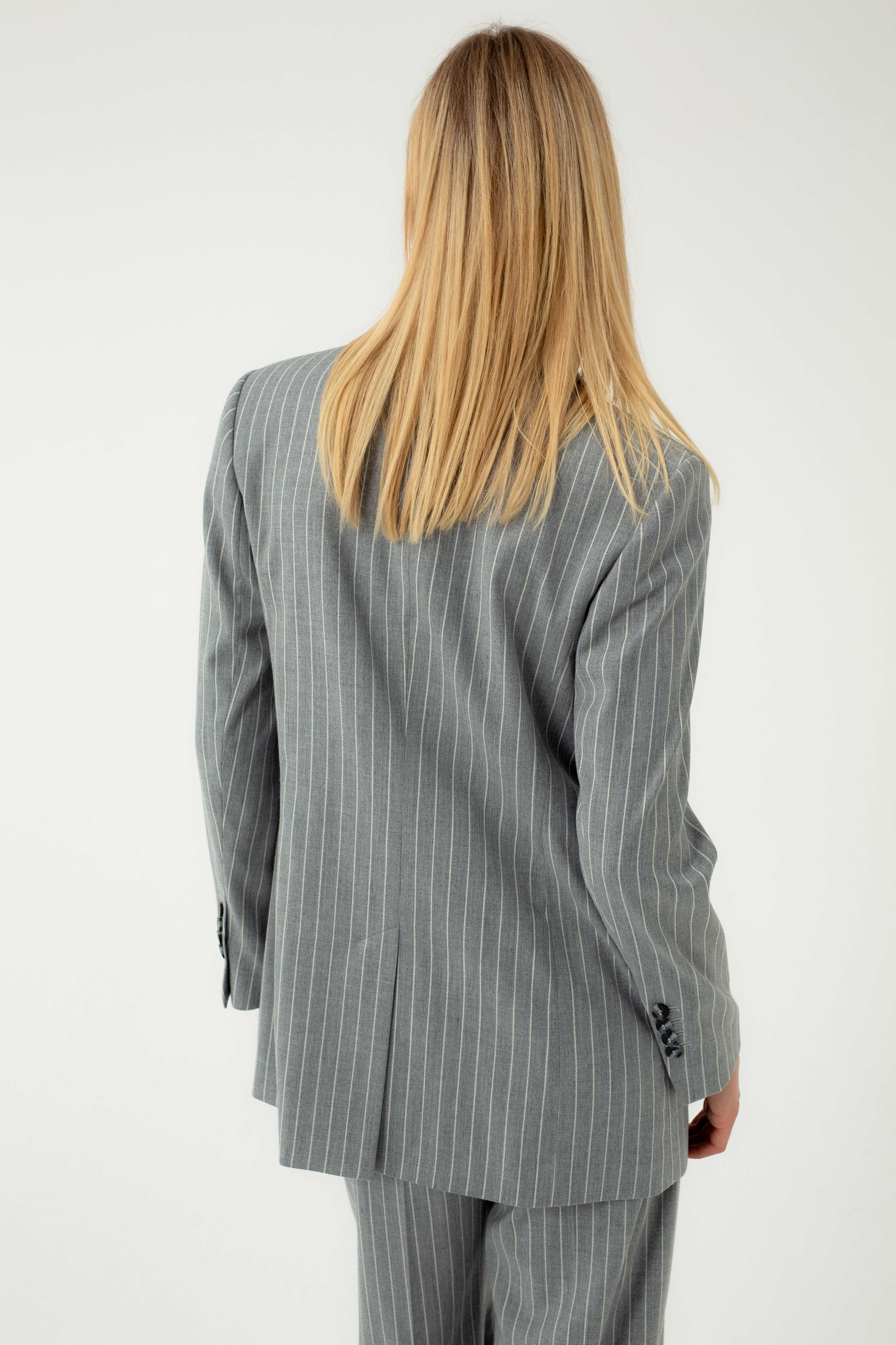 STRIPED SINGLE-BREASTED JACKET