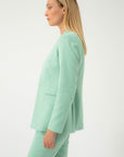 MINT FITTED JACKET WITHOUT COLLAR