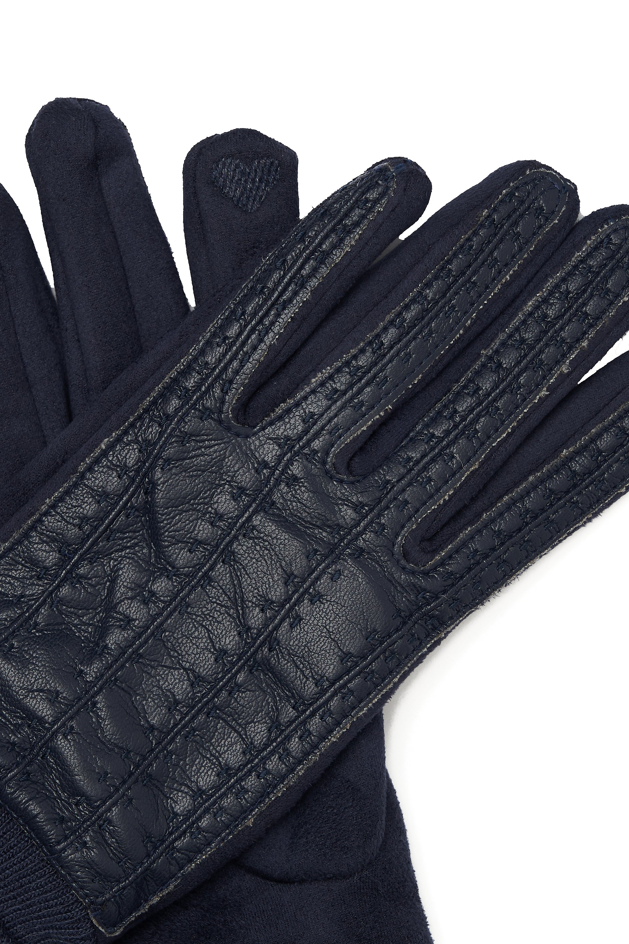 ECO LEATHER BLUE GLOVES