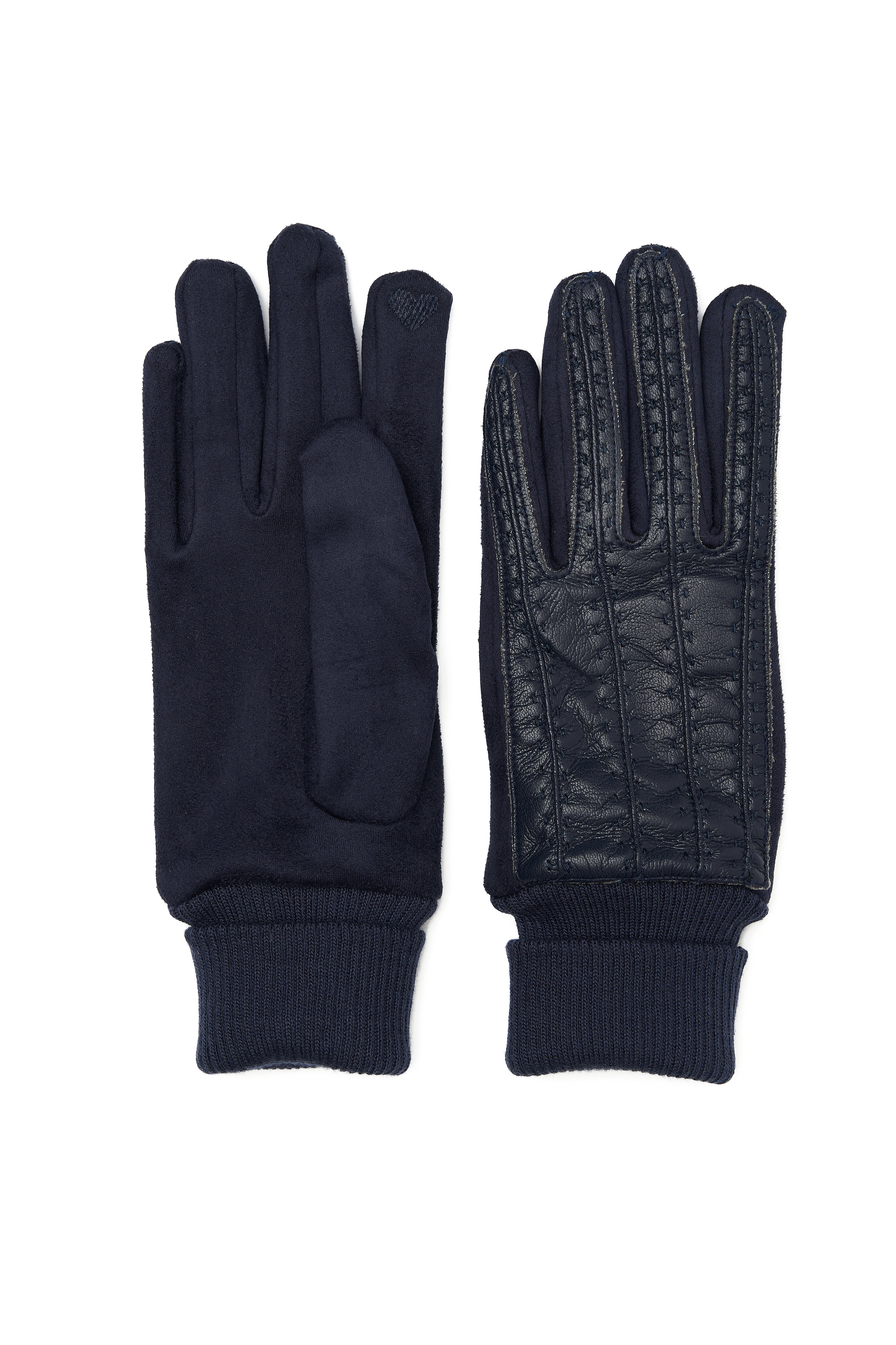 ECO LEATHER BLUE GLOVES