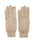 ECO LEATHER BEIGE GLOVES