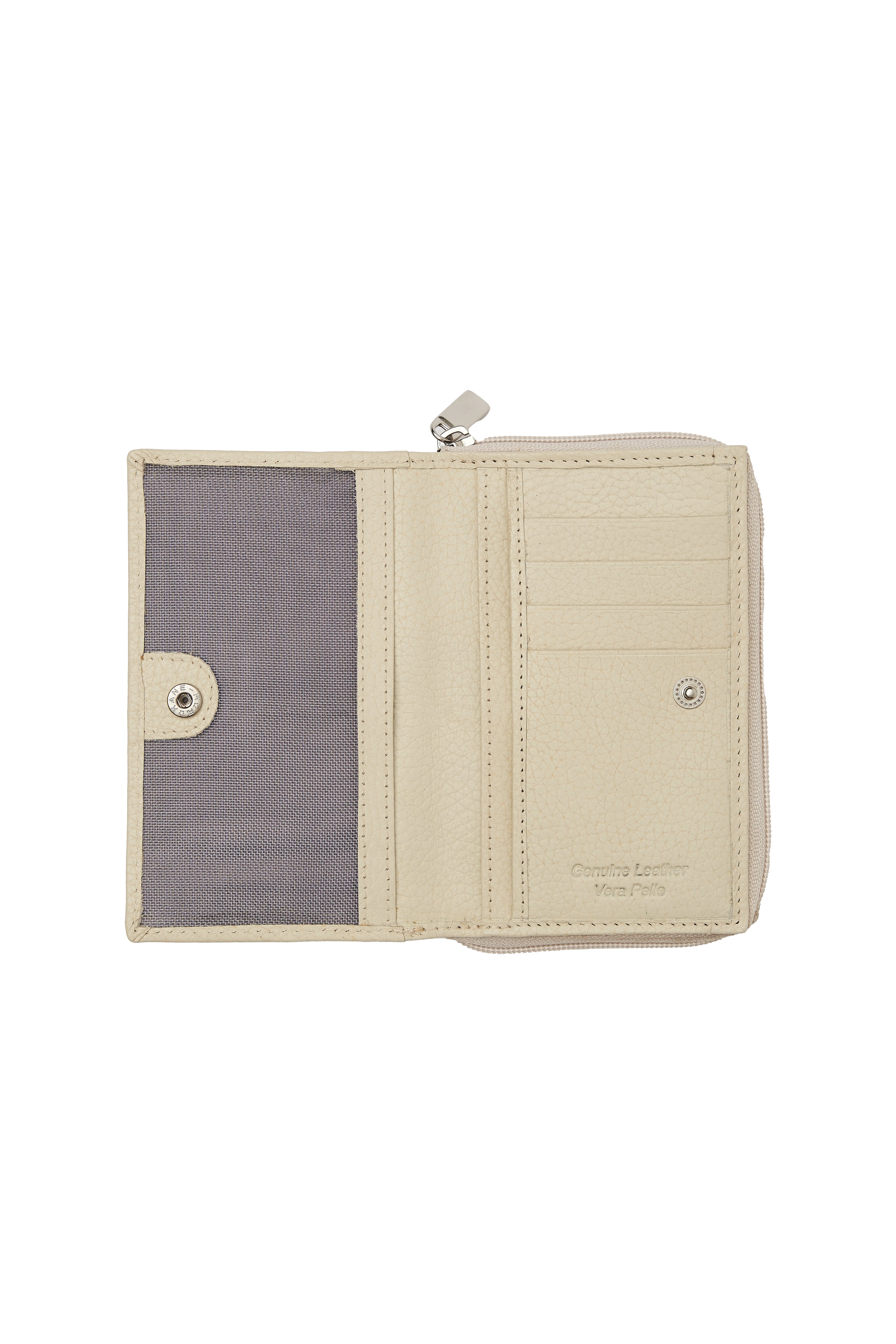 LEATHER SAND-COLORED WALLET