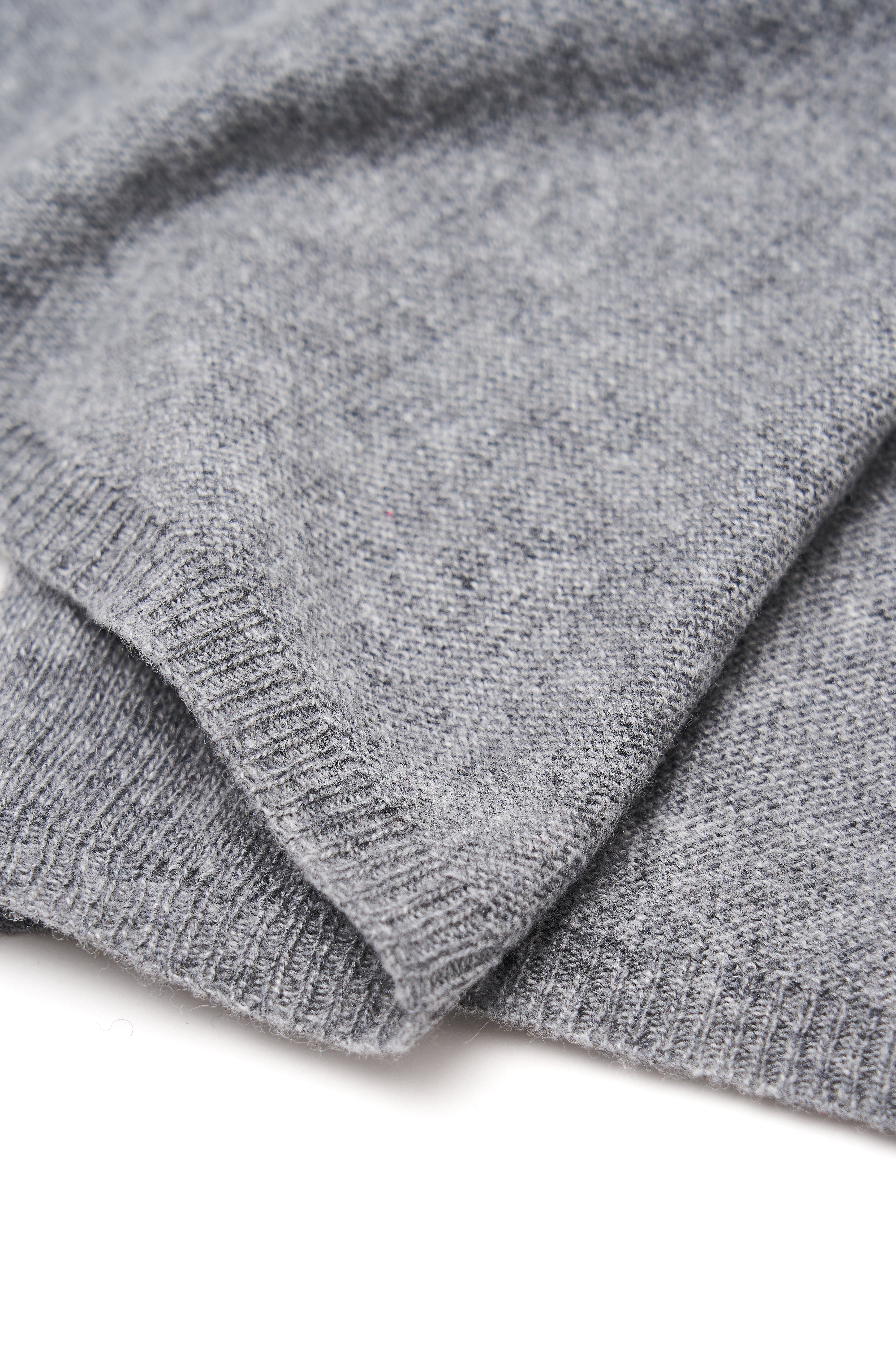WOMEN GREY SCARF WITH CASHMERE