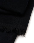 BLACK SCARF WITH WOOL