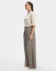 TROUSERS WITH ONE DROP BEIGE MELANGE