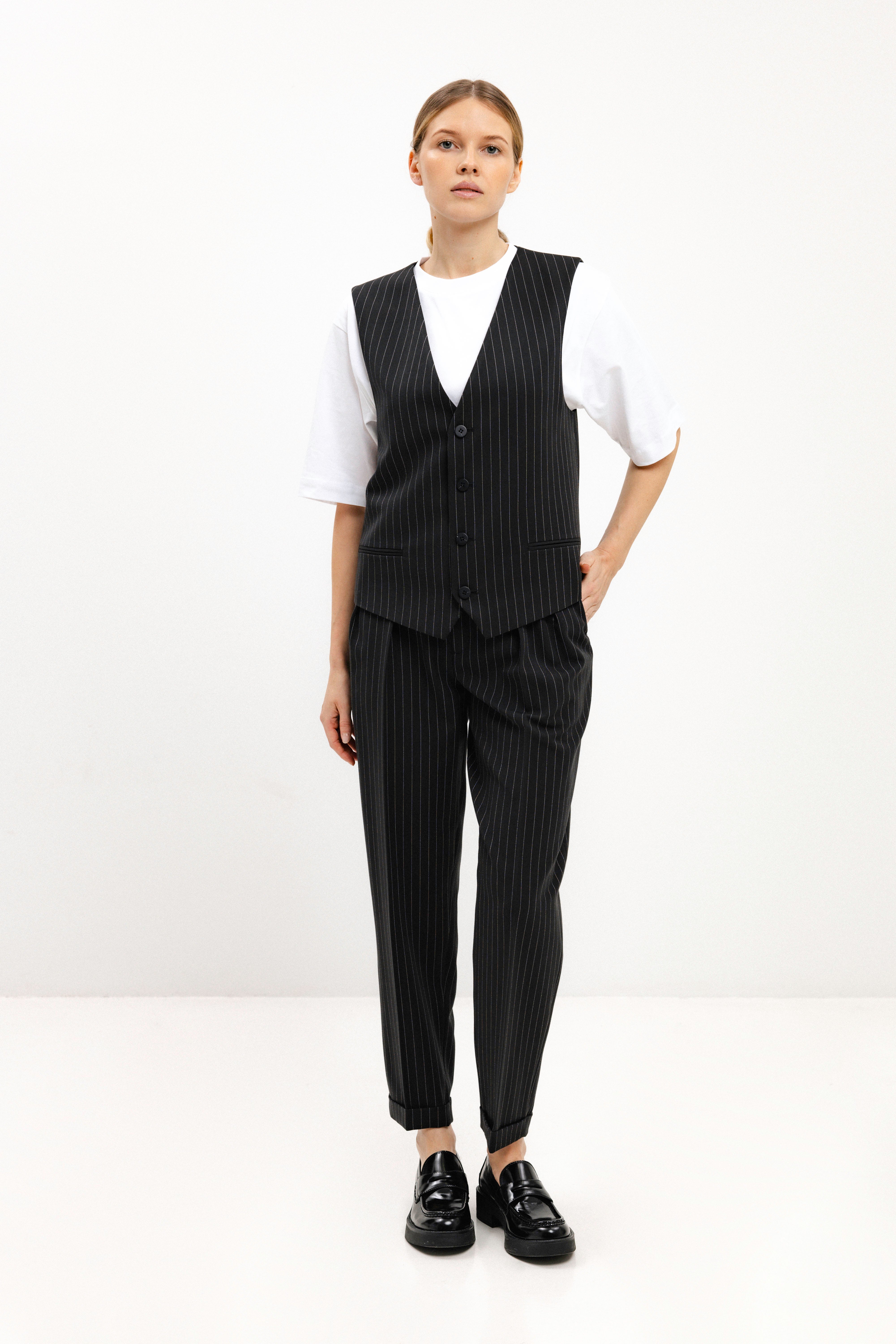 UNISEX STRIPED VEST