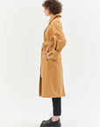 BELTED TRENCH COAT IN CAMEL