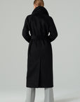 Timeless Belted Italian Wool Coat Black