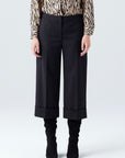 CROPPED MODERN TROUSERS IN BLACK