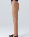 SLIM STRAIGHT TROUSERS CAMEL