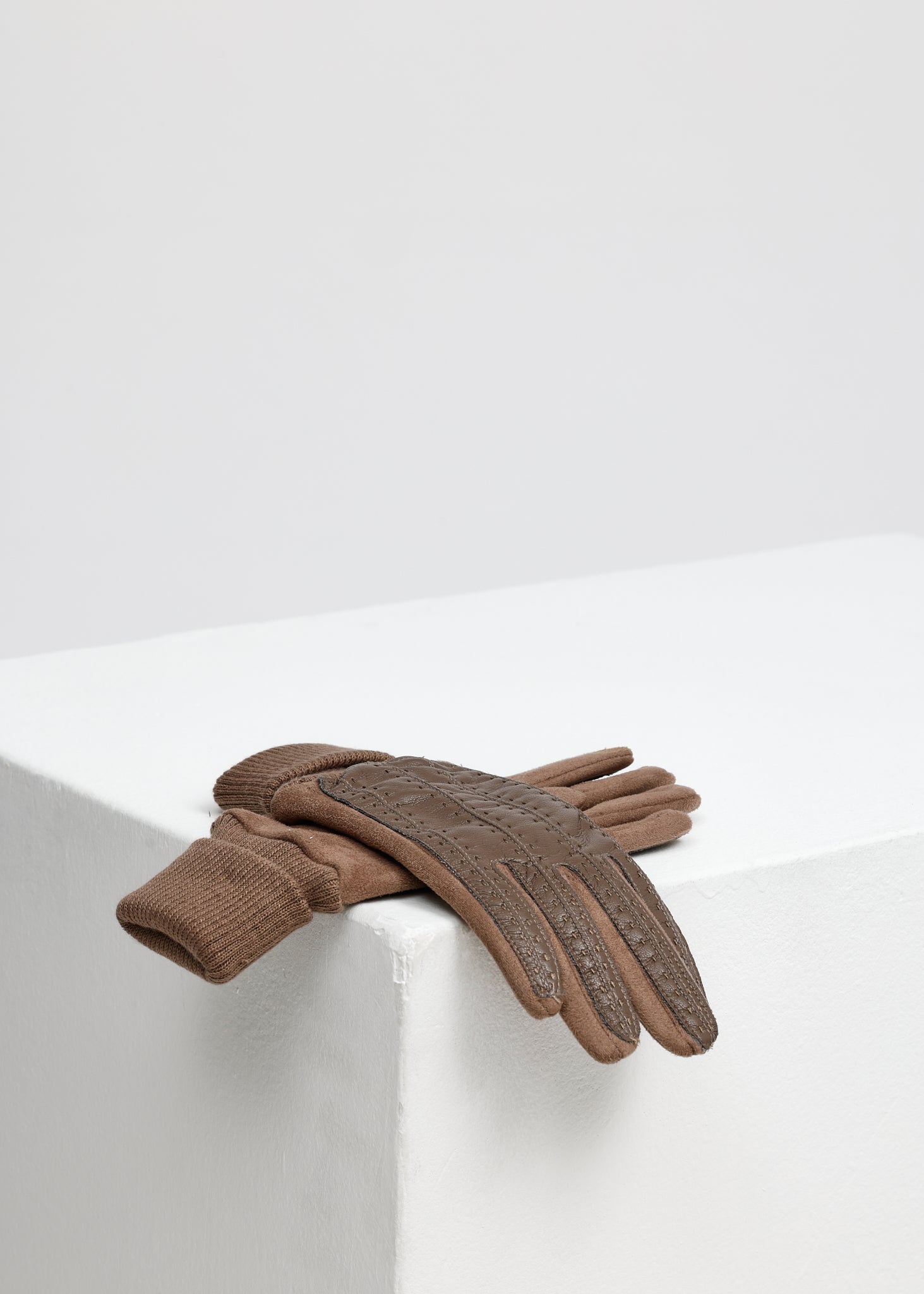 ECO leather gloves Cacao