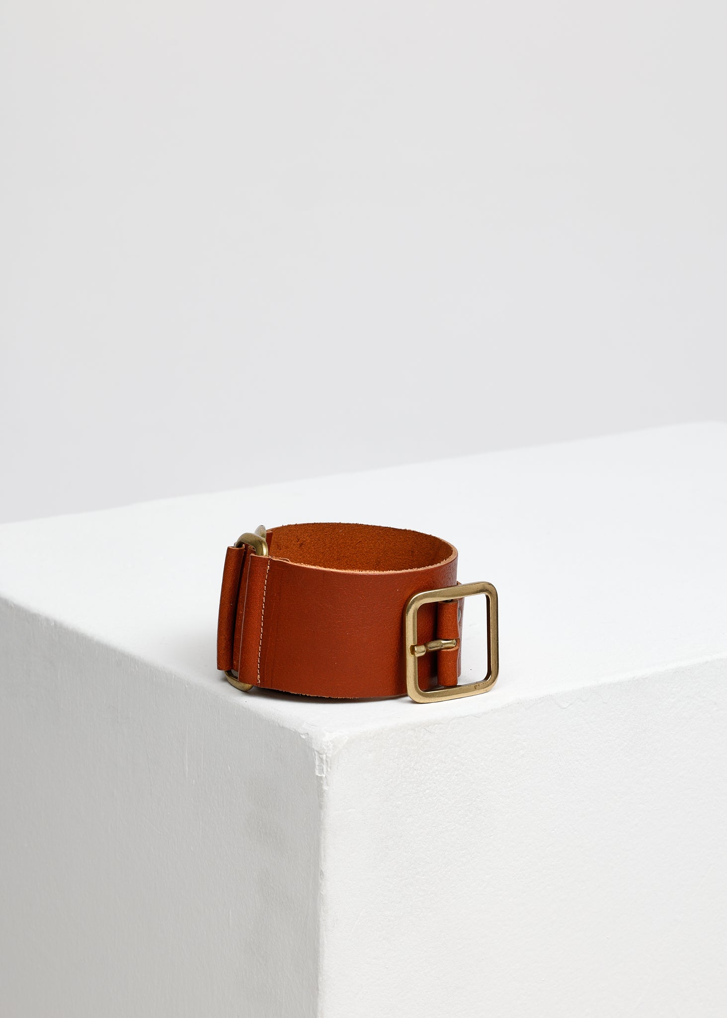 BELT WITH SQUERE BUCKLE RUST