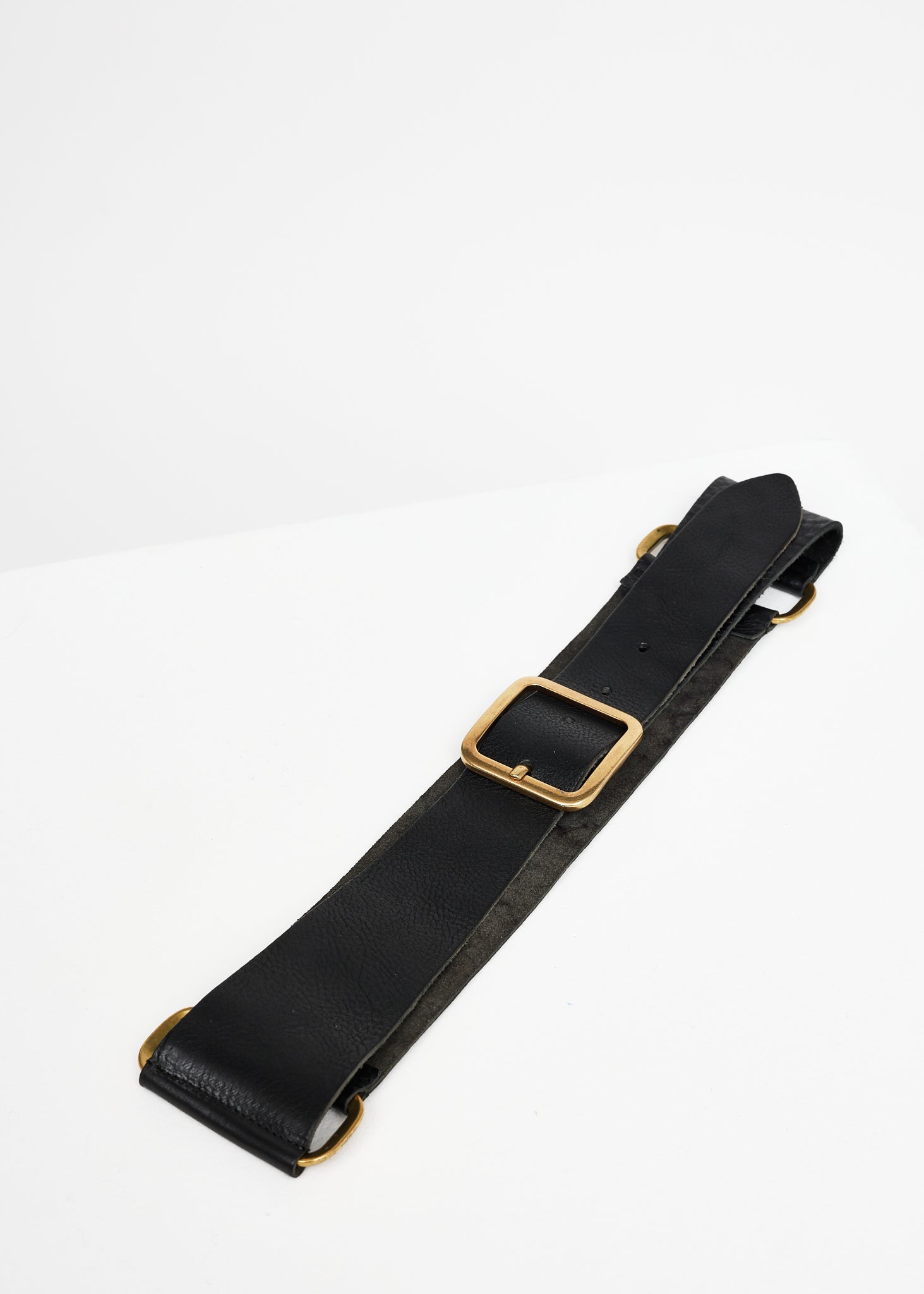BELT WITH SQUARE BUCKLE BLACK
